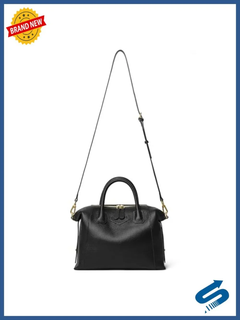 Genuine Leather Satchel Purse Top Handle Tote Bag Crossbody